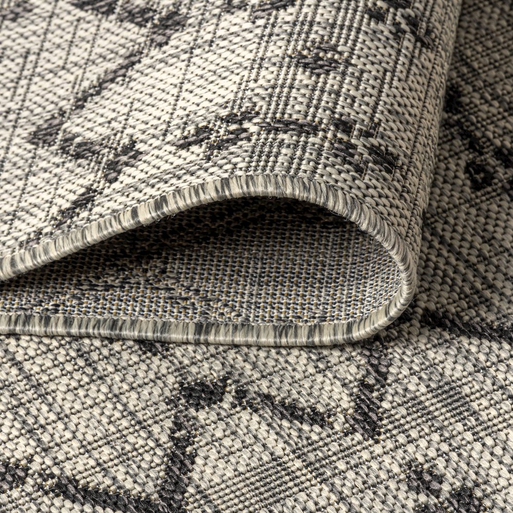 Ourika Moroccan Geometric Textured Weave Indoor/Outdoor Area Rug. Picture 9