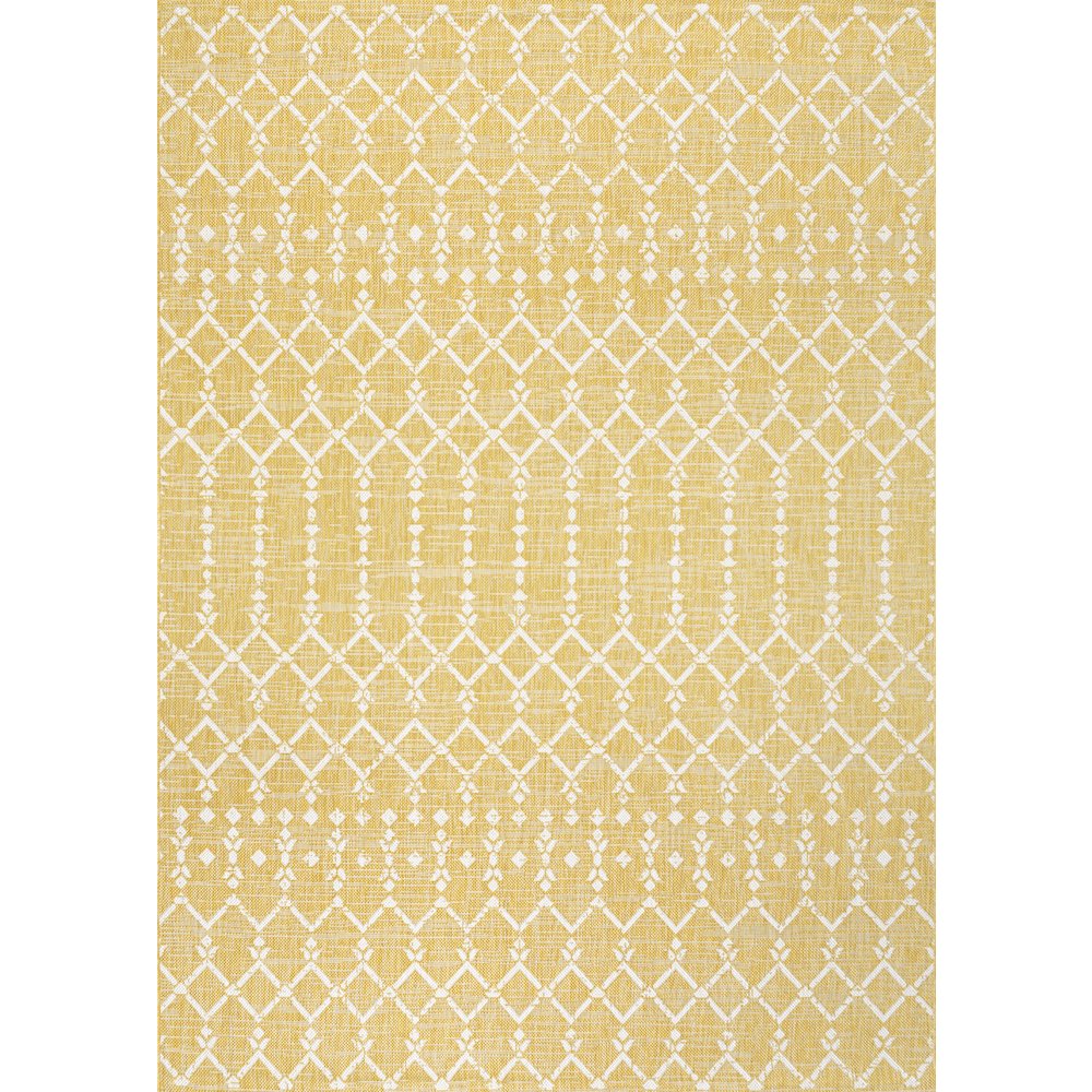 Ourika Moroccan Geometric Textured Weave Indoor/Outdoor Area Rug. Picture 1