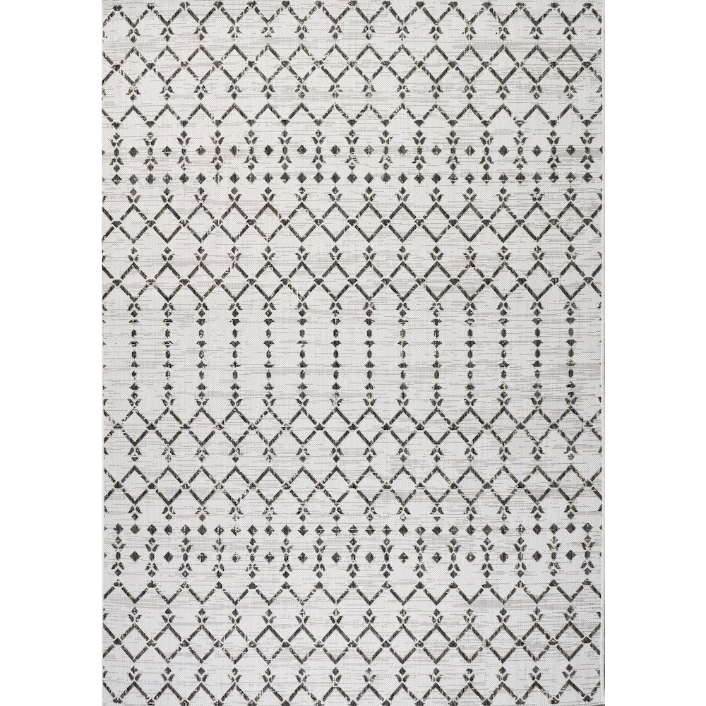Ourika Moroccan Geometric Textured Weave Indoor/Outdoor Area Rug. Picture 1