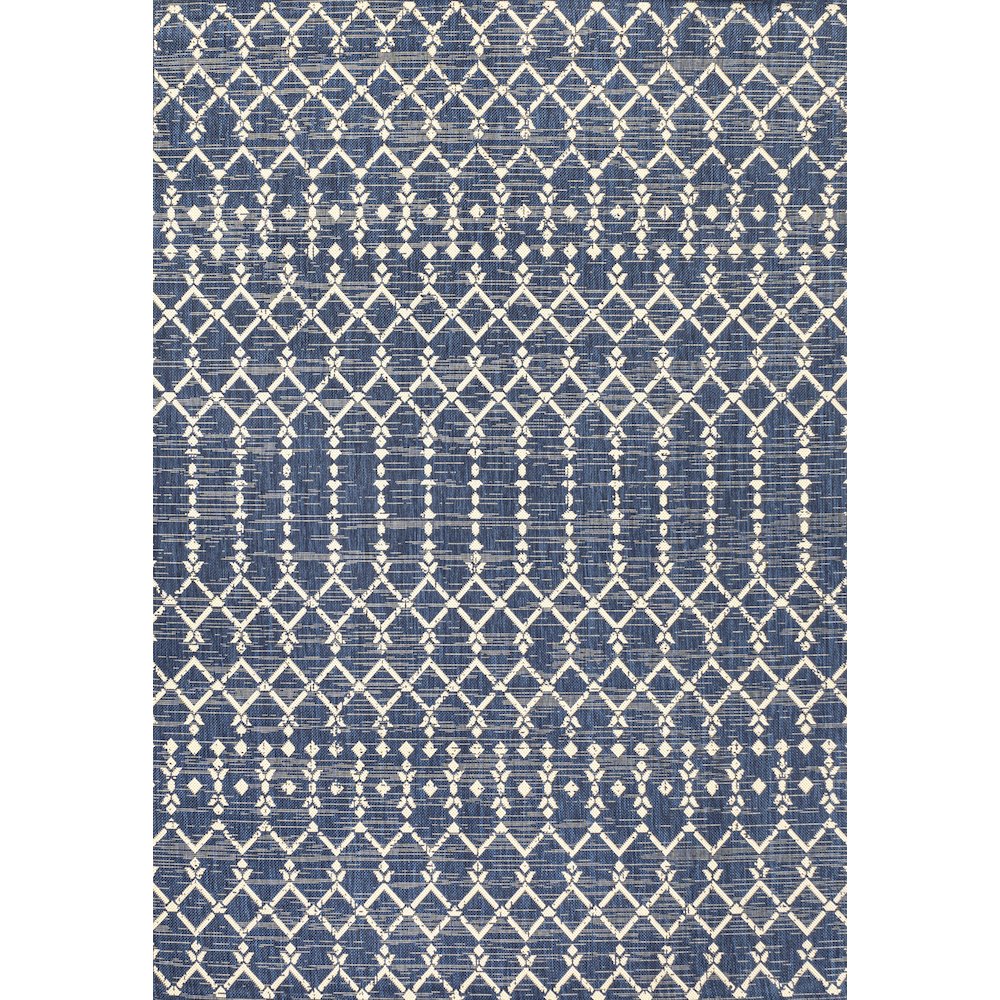 Ourika Moroccan Geometric Textured Weave Indoor/Outdoor Area Rug. Picture 1