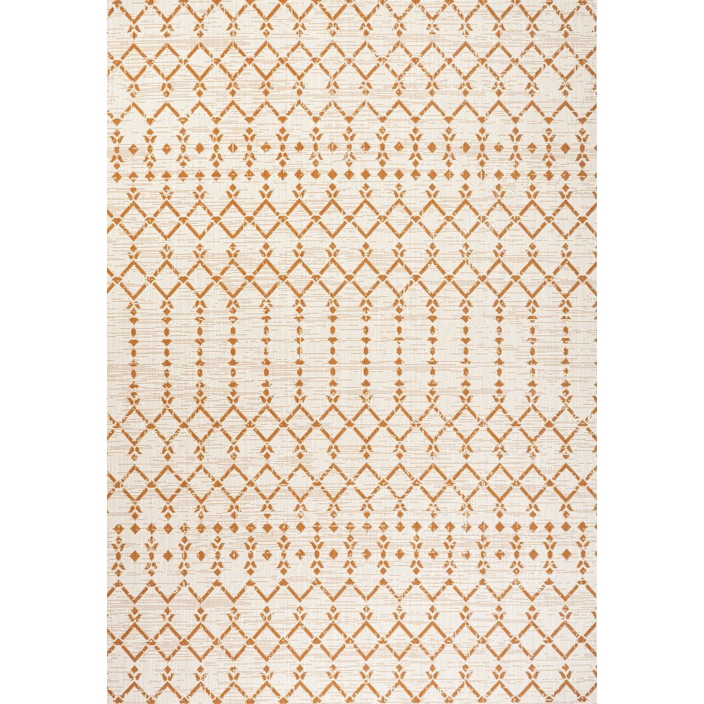 Ourika Moroccan Geometric Textured Weave Indoor/Outdoor Area Rug. Picture 1