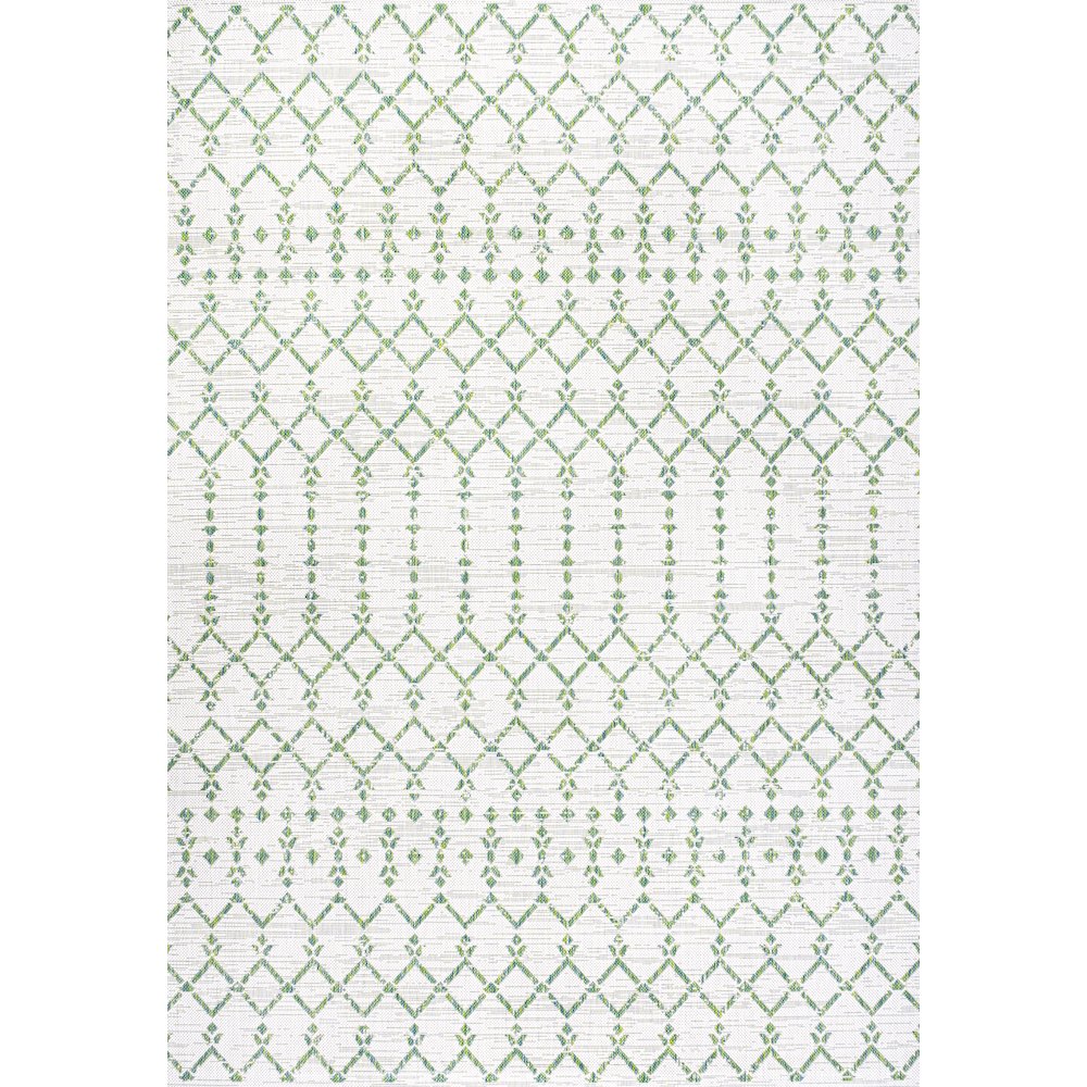 Ourika Moroccan Geometric Textured Weave Indoor/Outdoor Area Rug. Picture 1