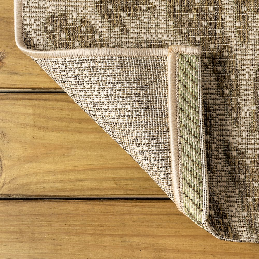 Zinnia Modern Floral Textured Weave Indoor/Outdoor Area Rug. Picture 6