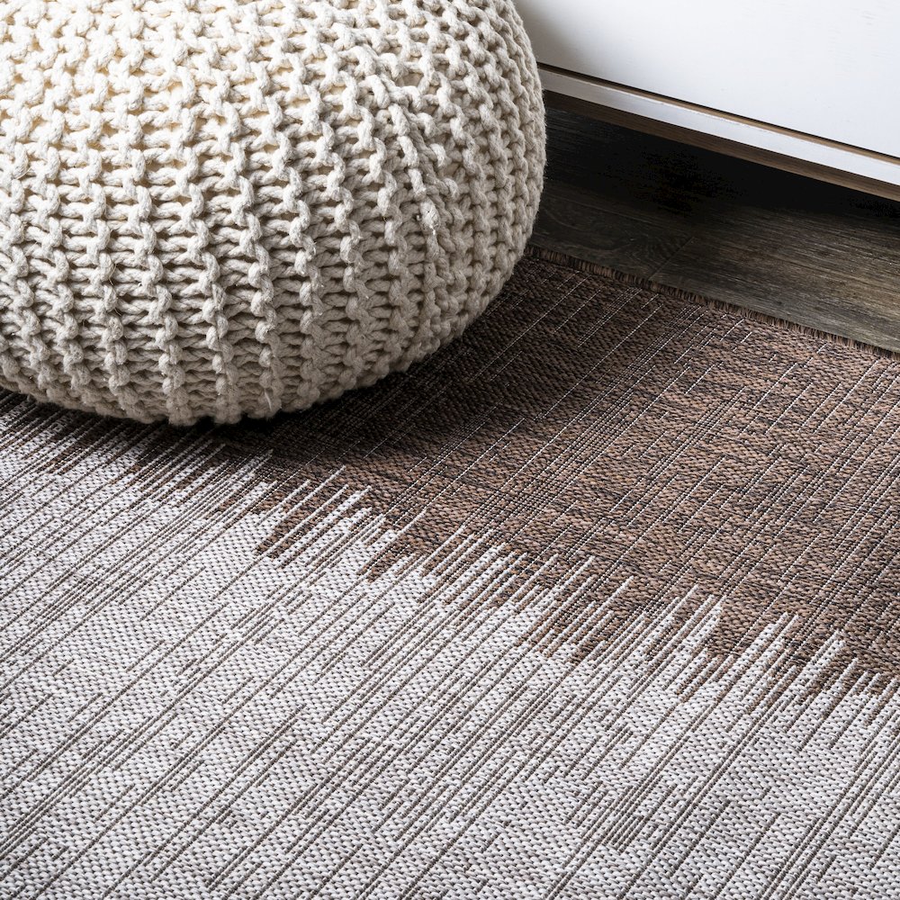 Tavira Modern Strie Indoor/Outdoor Area Rug. Picture 9