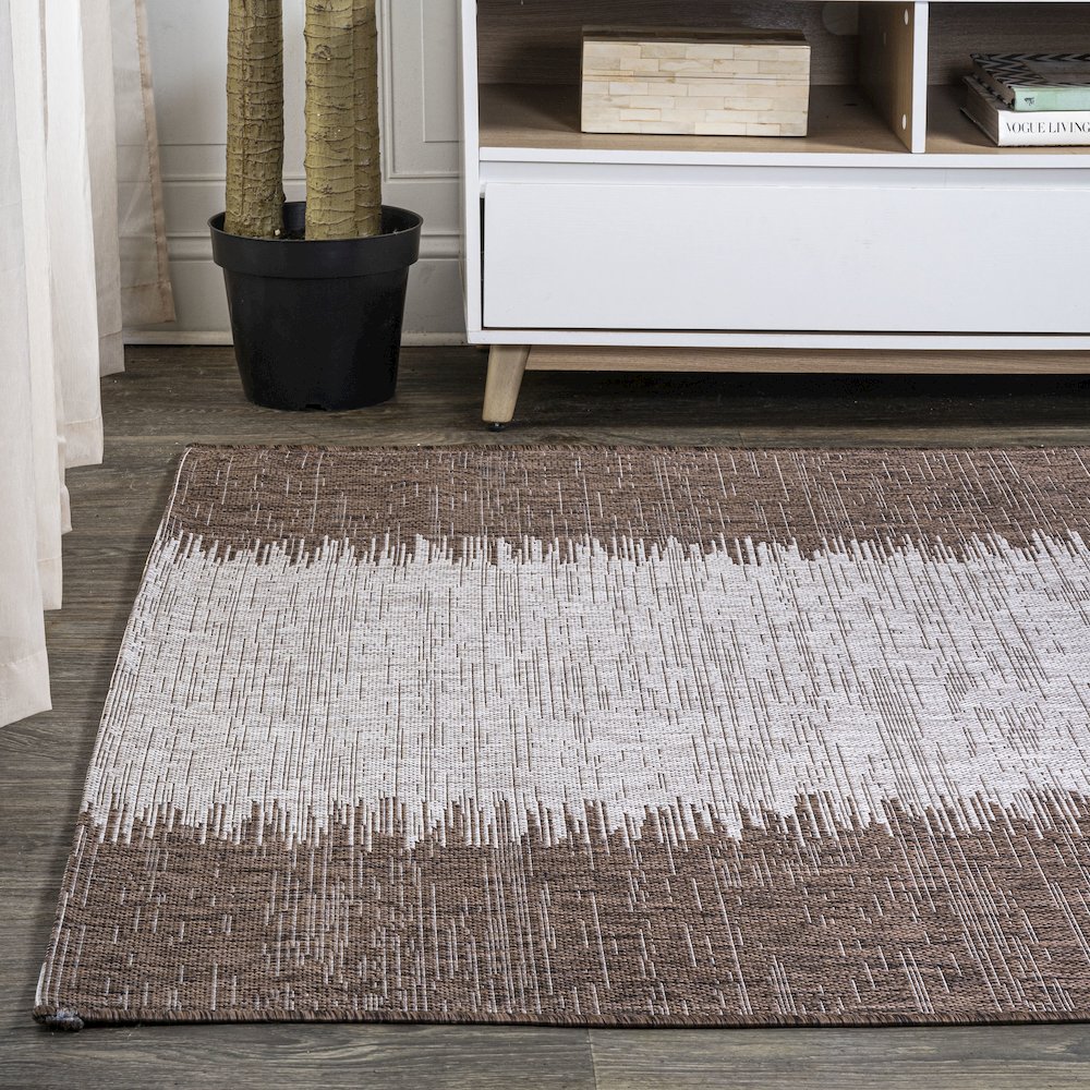 Tavira Modern Strie Indoor/Outdoor Area Rug. Picture 3
