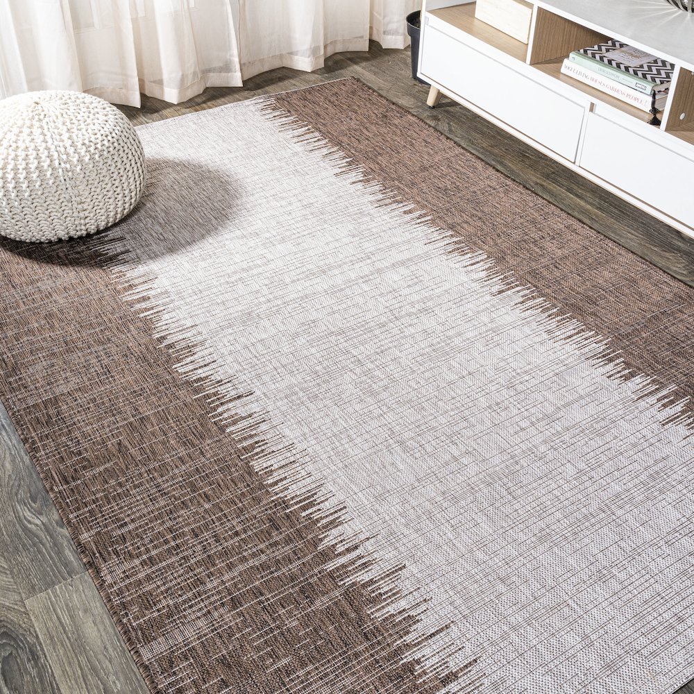 Tavira Modern Strie Indoor/Outdoor Area Rug. Picture 4