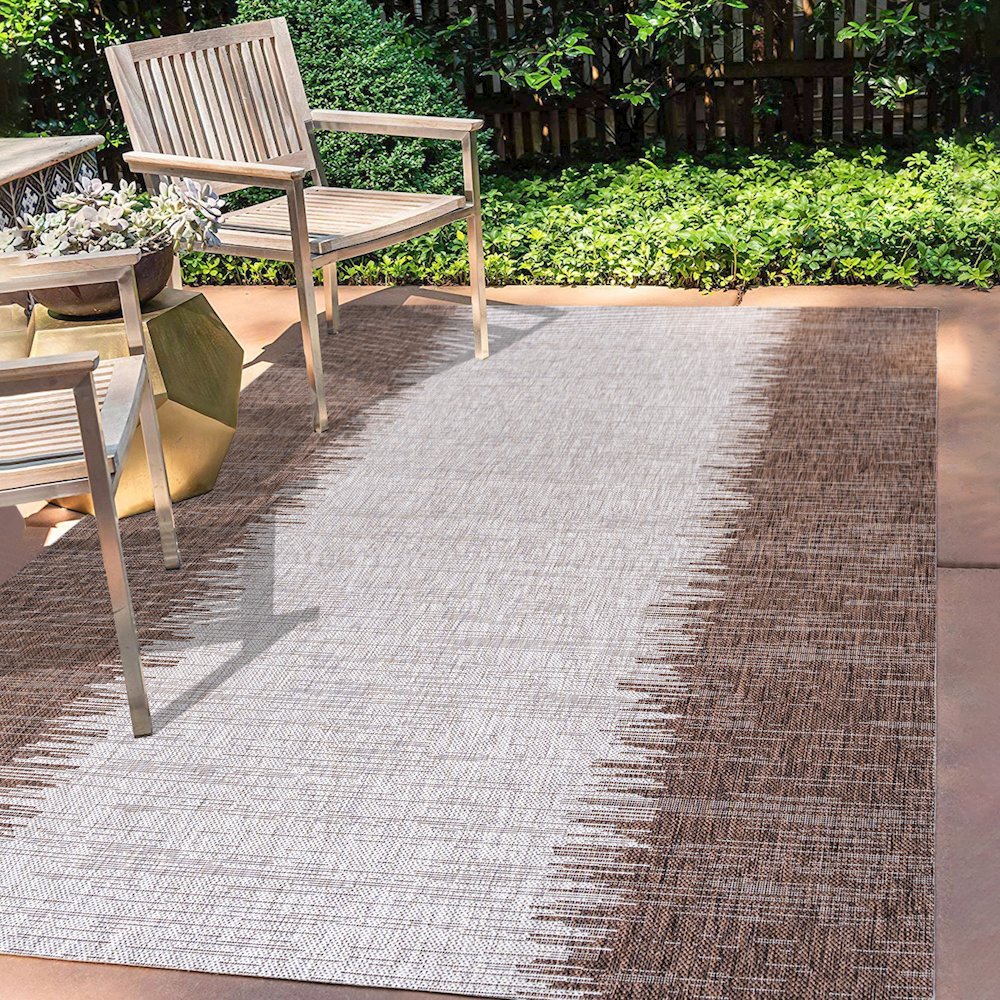 Tavira Modern Strie Indoor/Outdoor Area Rug. Picture 6