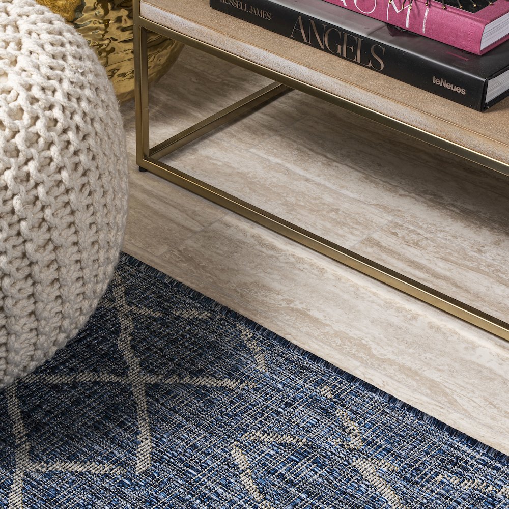Madaba Moroccan Trellis Indoor/Outdoor Area Rug. Picture 11