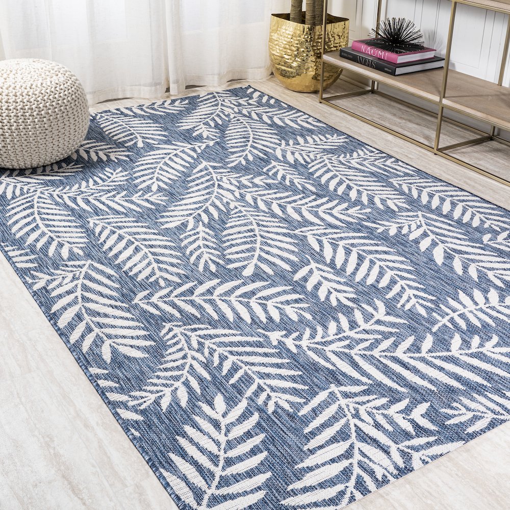 Nevis Palm Frond Indoor/Outdoor Area Rug. Picture 2