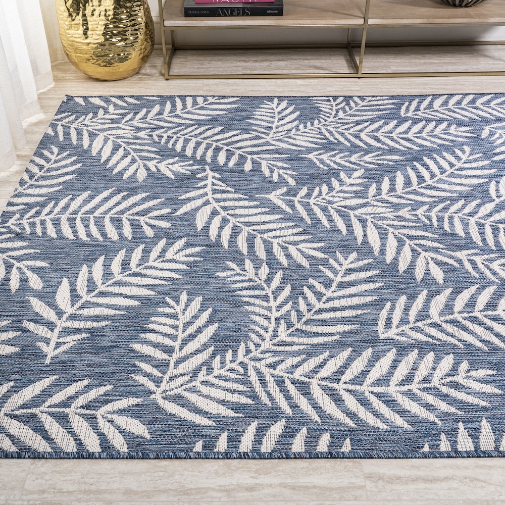 Nevis Palm Frond Indoor/Outdoor Area Rug. Picture 3