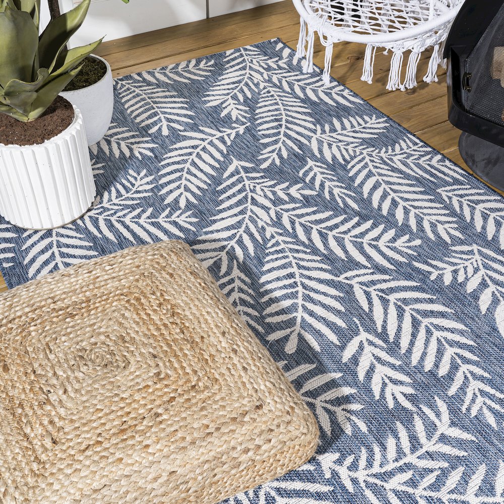 Nevis Palm Frond Indoor/Outdoor Area Rug. Picture 8