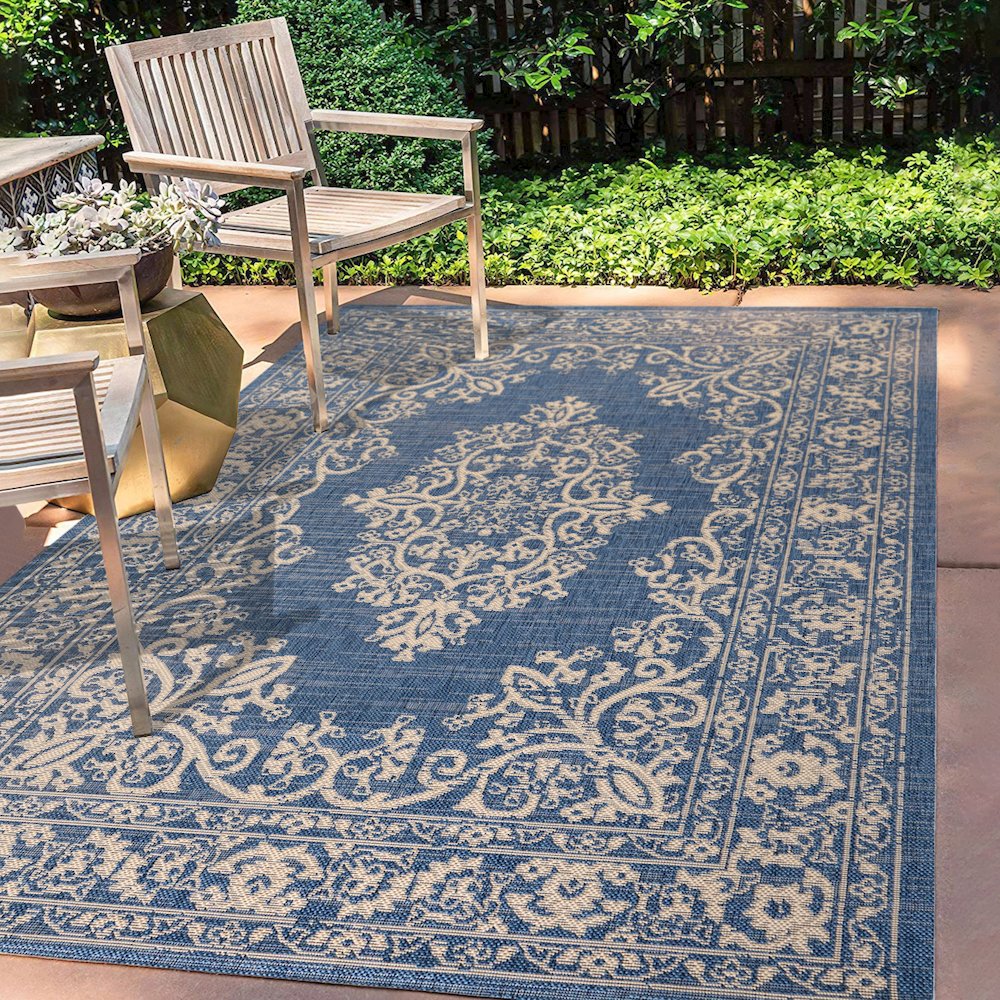 Galon Filigree Indoor/Outdoor Area Rug. Picture 5