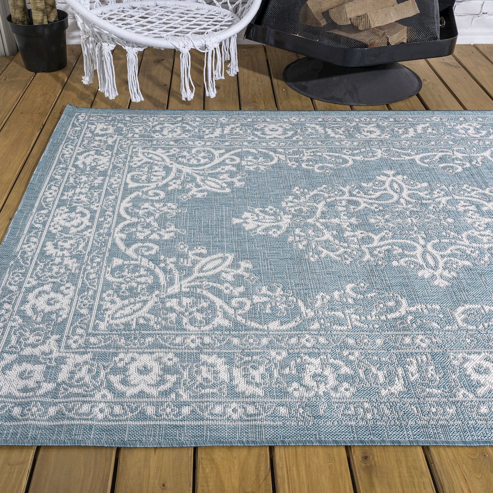 Galon Filigree Indoor/Outdoor Area Rug. Picture 7