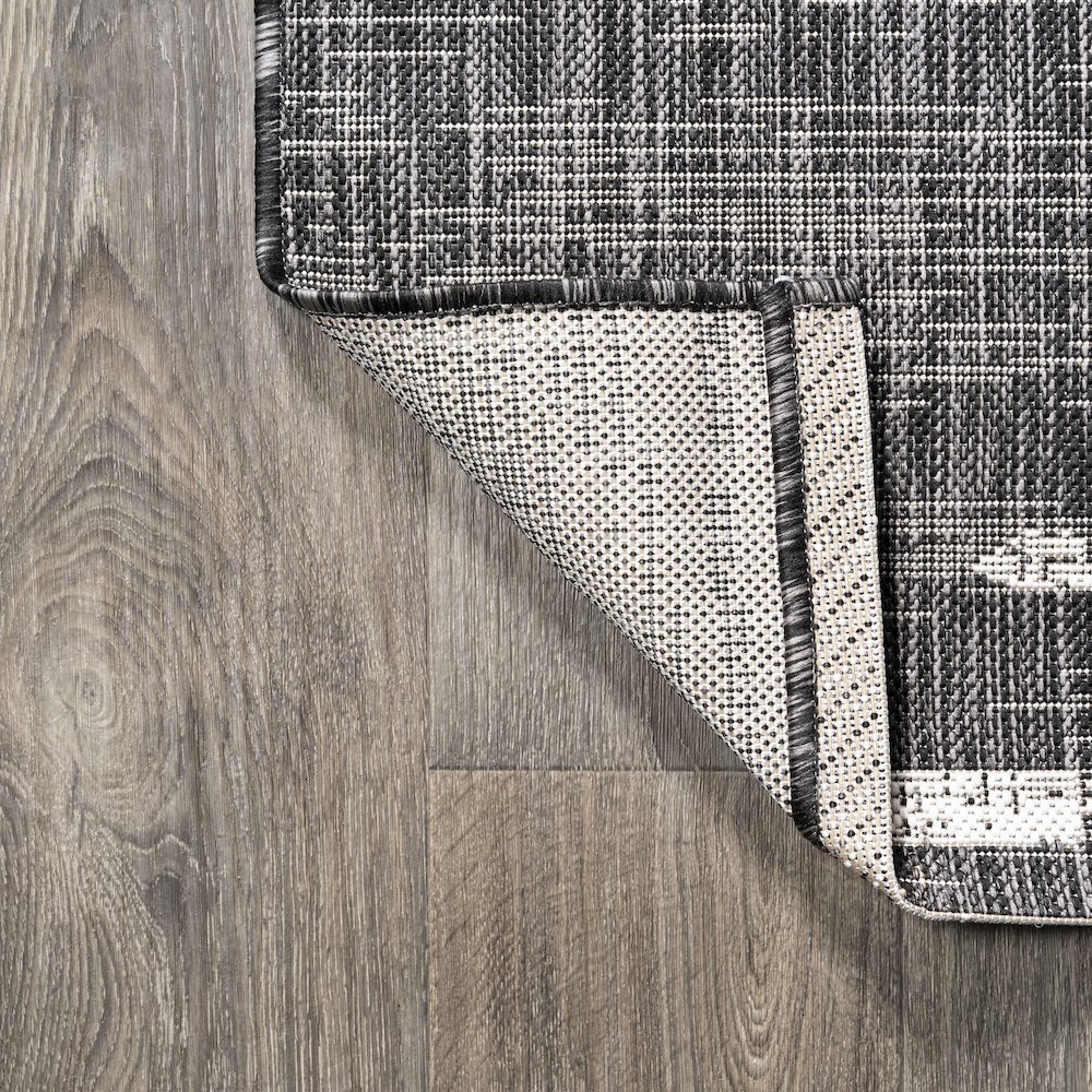 Zolak Berber Stripe Geometric Indoor/Outdoor Area Rug. Picture 10