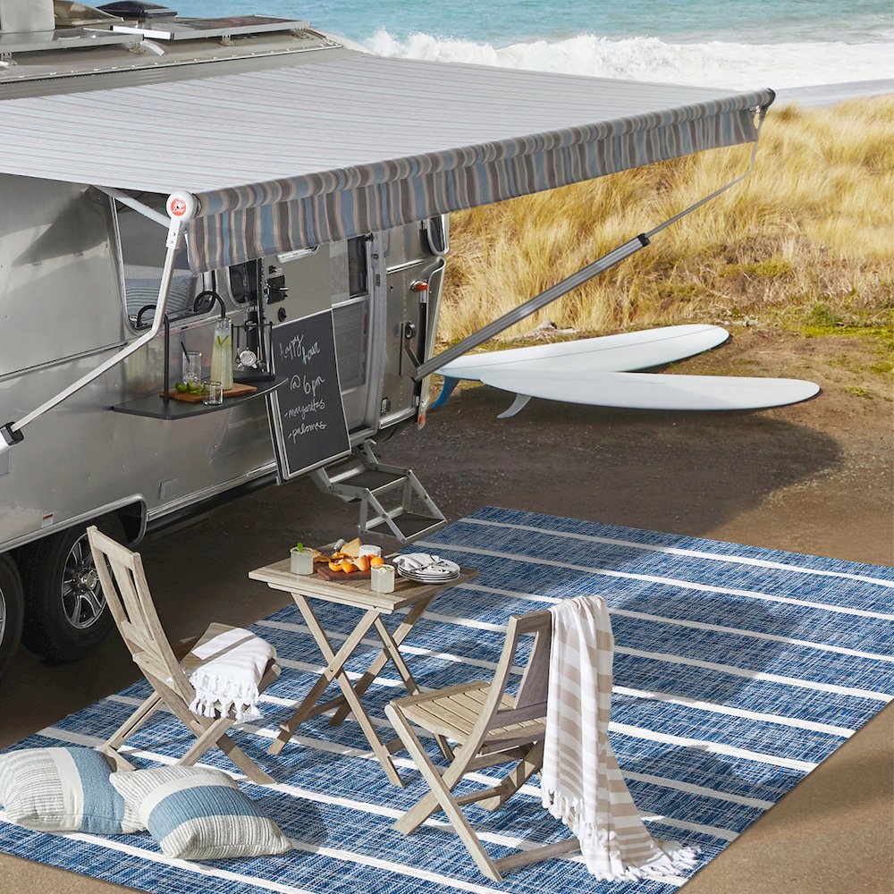Colonia Berber Stripe Indoor/Outdoor Area Rug. Picture 17