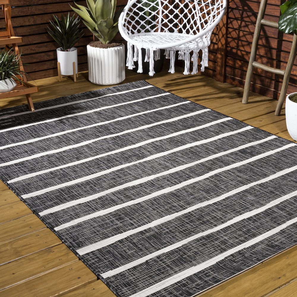 Colonia Berber Stripe Indoor/Outdoor Area Rug. Picture 8
