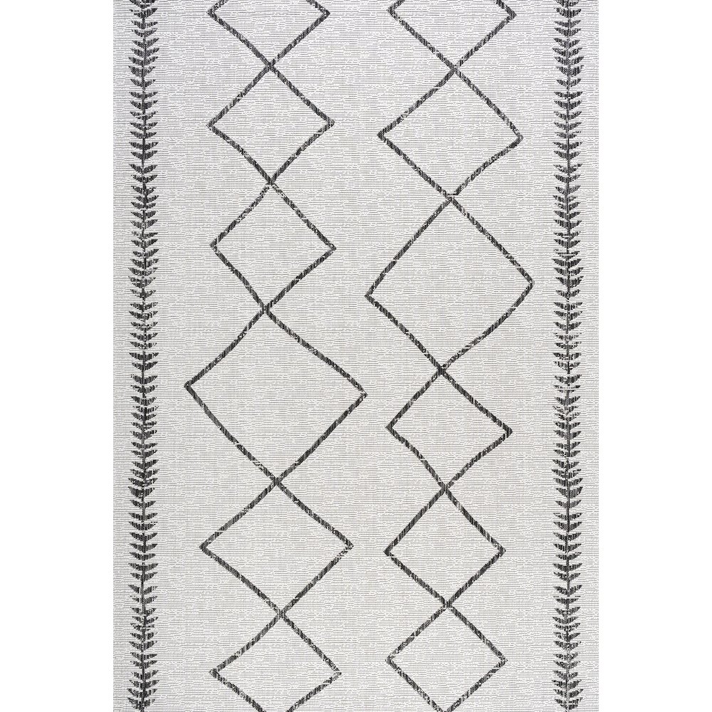 Derya Tribal Diamond Trellis Indoor/Outdoor Area Rug. Picture 1