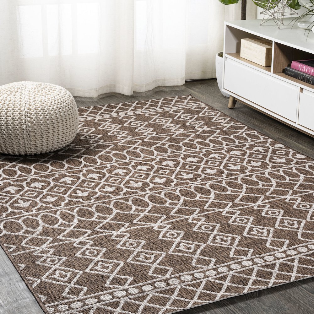 Kafel Tribal Bohemian Indoor/Outdoor Area Rug. Picture 2