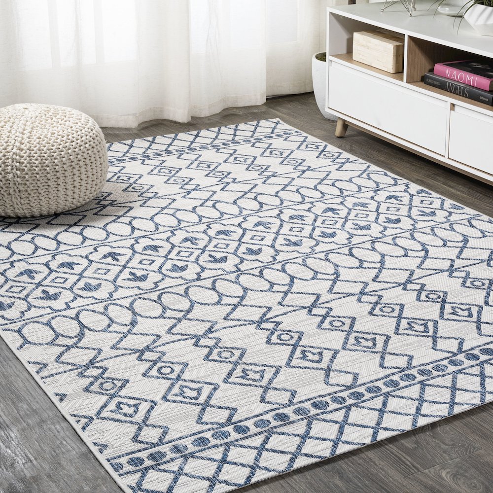 Kafel Tribal Bohemian Indoor/Outdoor Area Rug. Picture 2