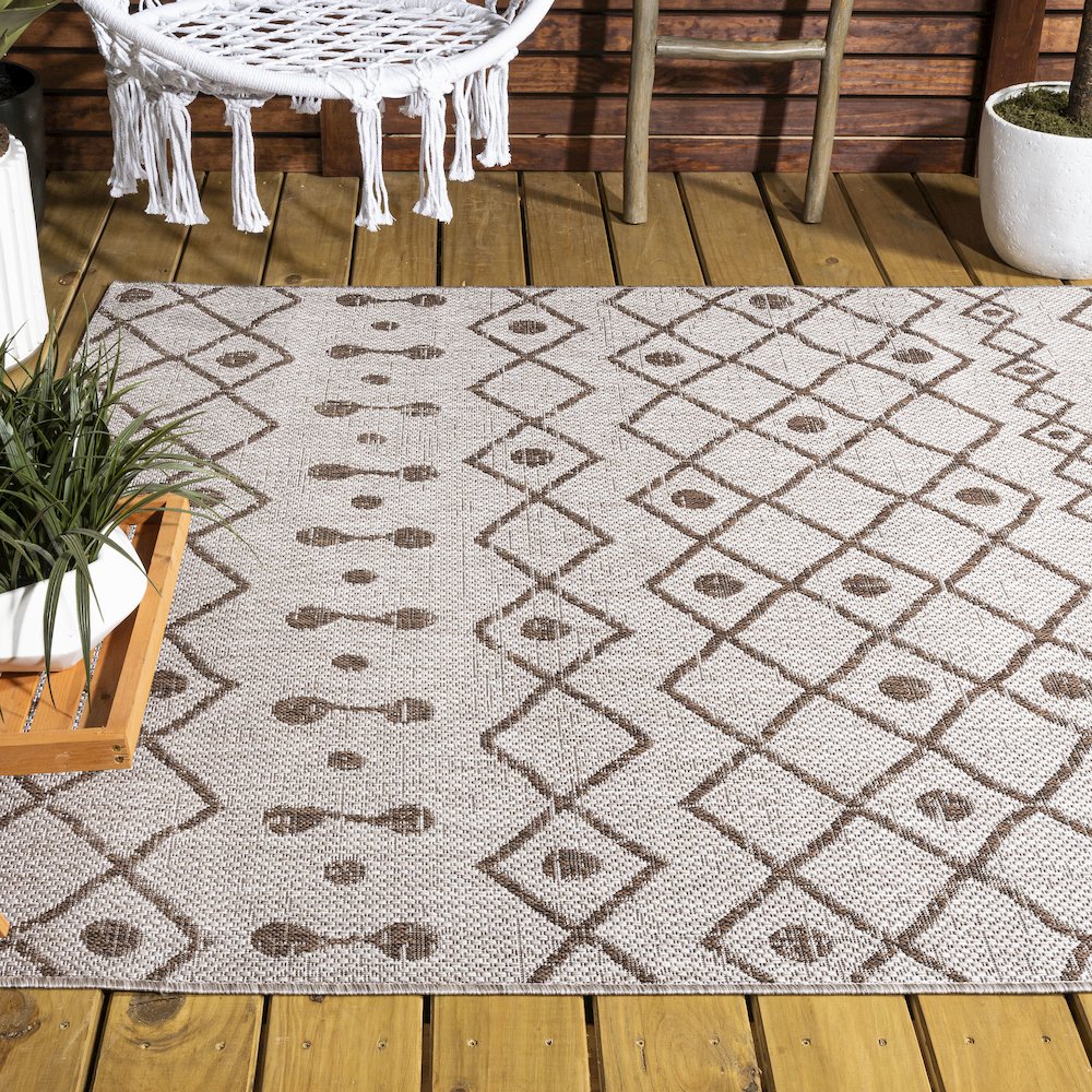 Nokat Tribal Bohemian Indoor/Outdoor Area Rug. Picture 8