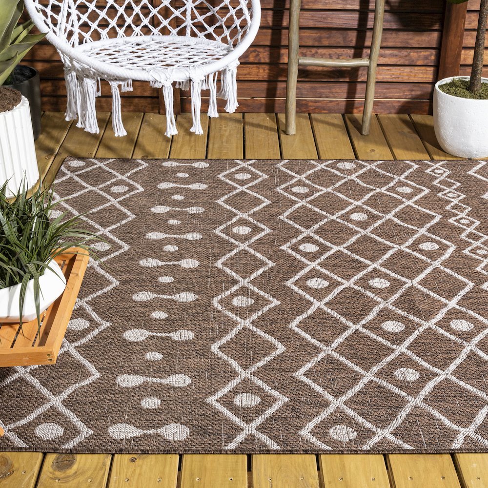 Nokat Tribal Bohemian Indoor/Outdoor Area Rug. Picture 8