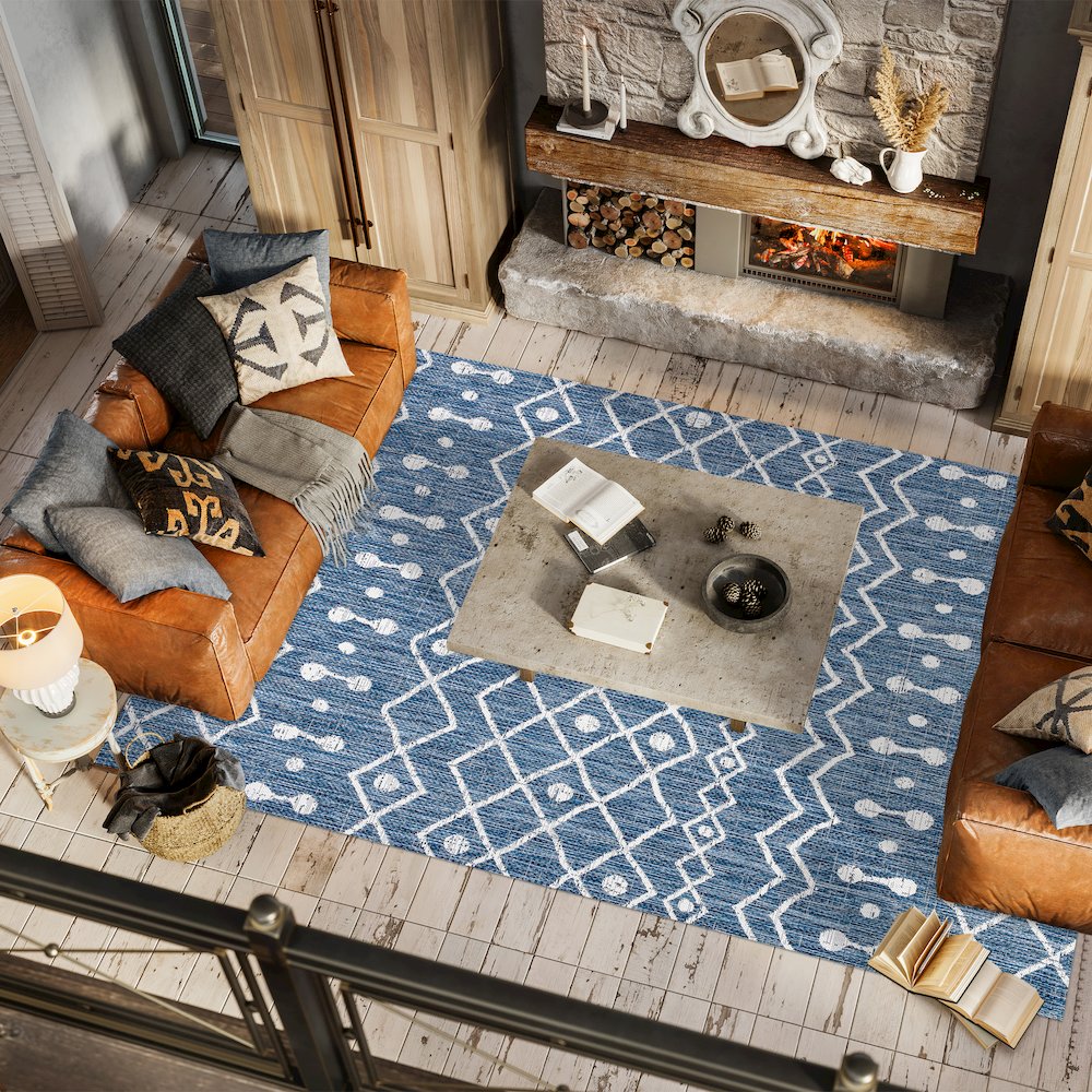 Nokat Tribal Bohemian Indoor/Outdoor Area Rug. Picture 5