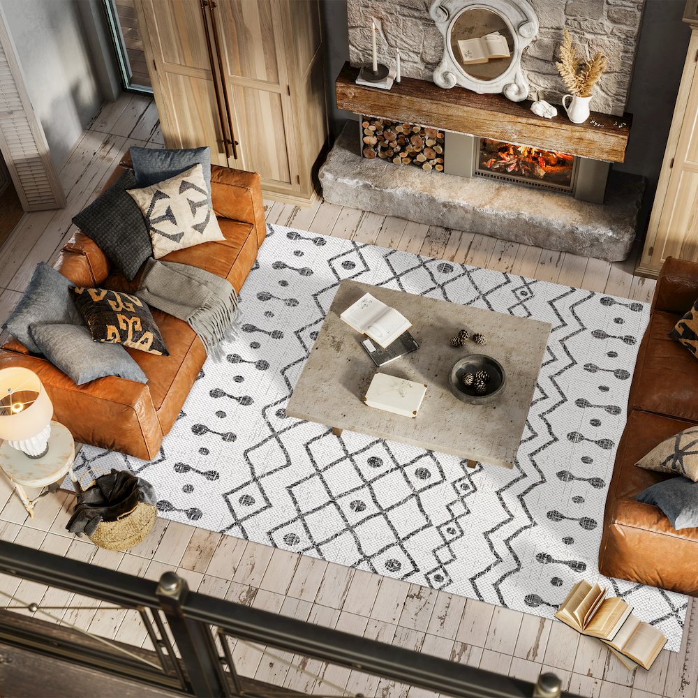 Nokat Tribal Bohemian Indoor/Outdoor Area Rug. Picture 5