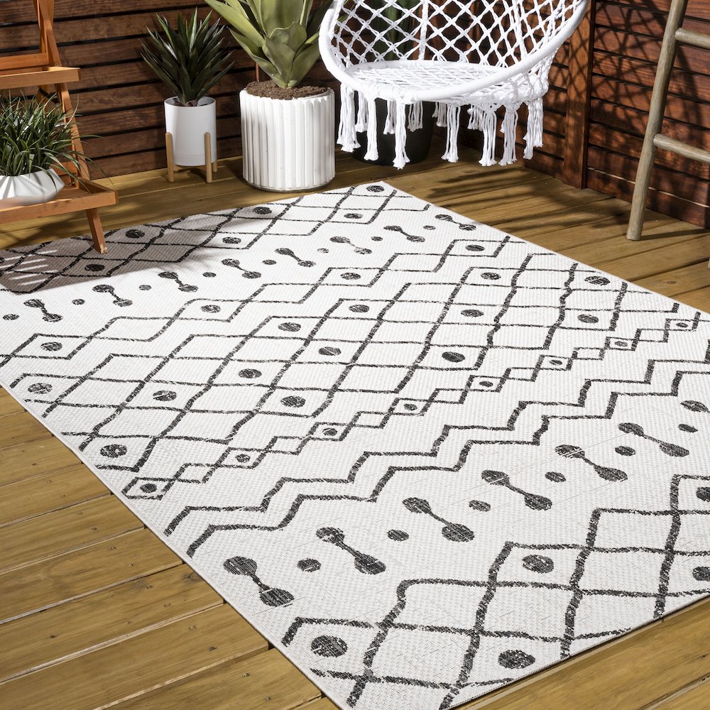 Nokat Tribal Bohemian Indoor/Outdoor Area Rug. Picture 7