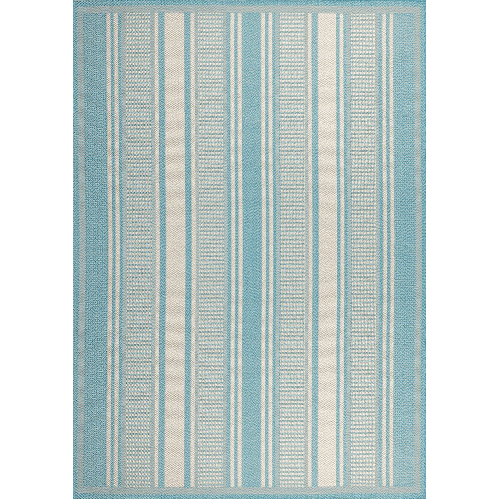 Haynes Modern Double Stripe Indoor/Outdoor Area Rug. Picture 1
