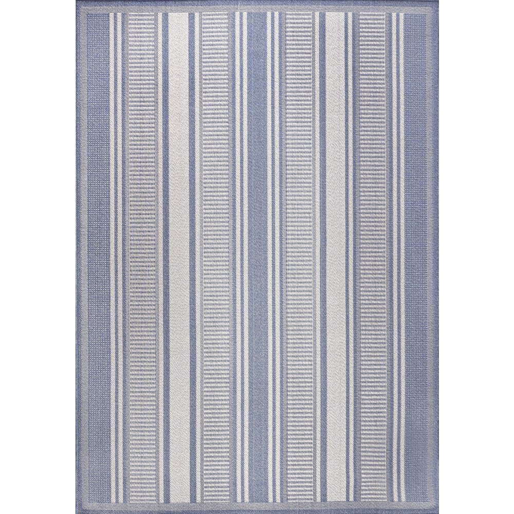 Haynes Modern Double Stripe Indoor/Outdoor Area Rug. Picture 1