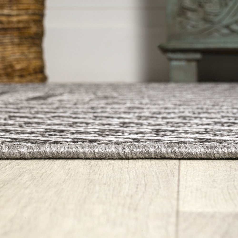 Chevron Modern Concentric Squares Indoor/Outdoor Area Rug. Picture 16