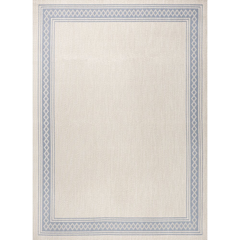 Lucia Classic Diamond Border Indoor/Outdoor Area Rug. Picture 1