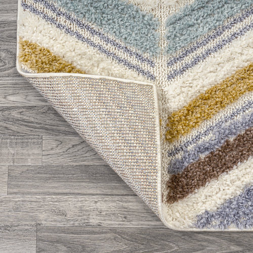 Elin Chevron High-Low Area Rug. Picture 6