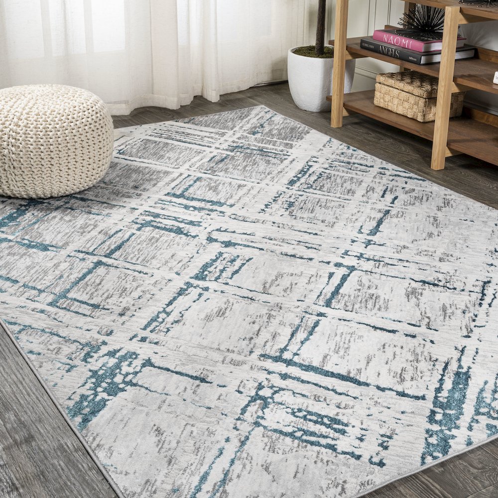 Slant Modern Abstract Area Rug. Picture 2