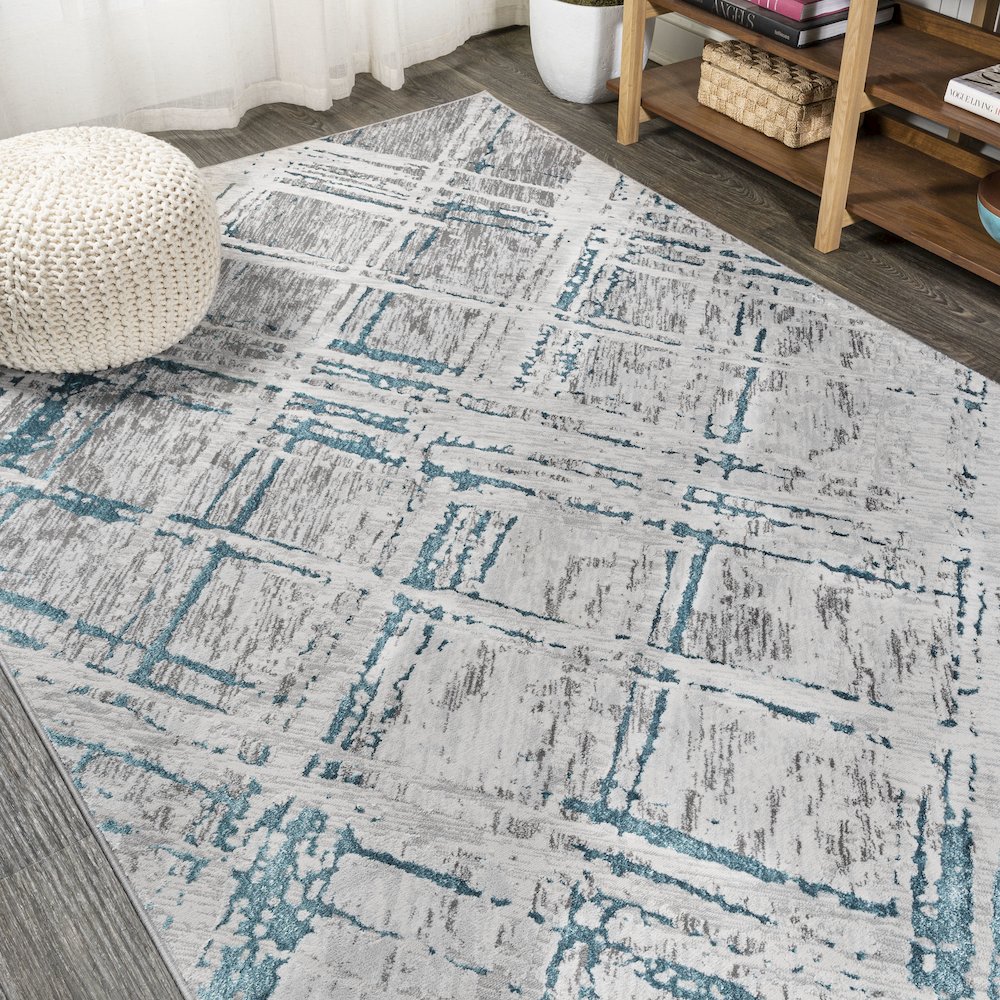 Slant Modern Abstract Area Rug. Picture 4