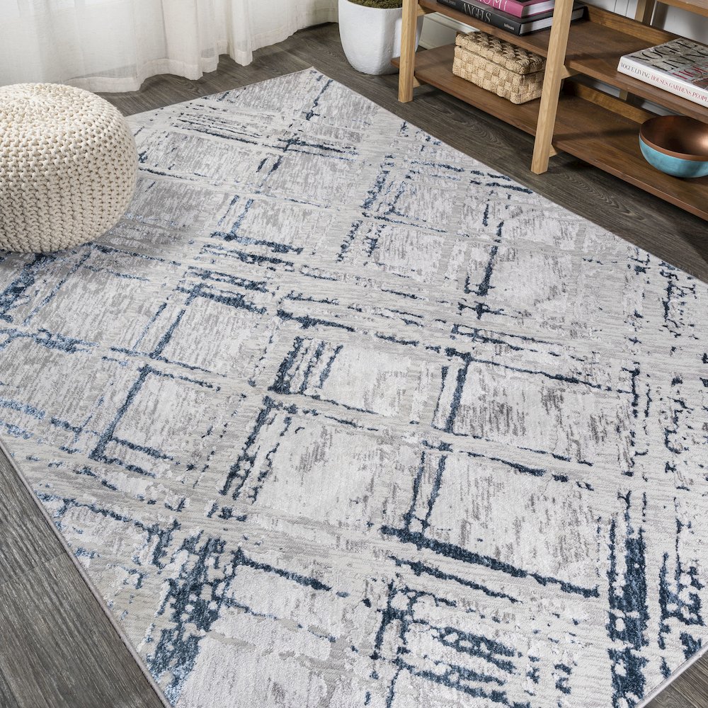 Slant Modern Abstract Area Rug. Picture 4