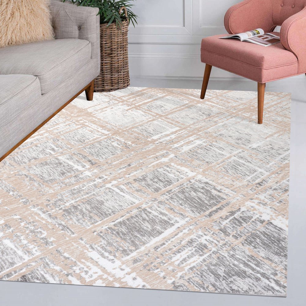Slant Modern Abstract Area Rug. Picture 10