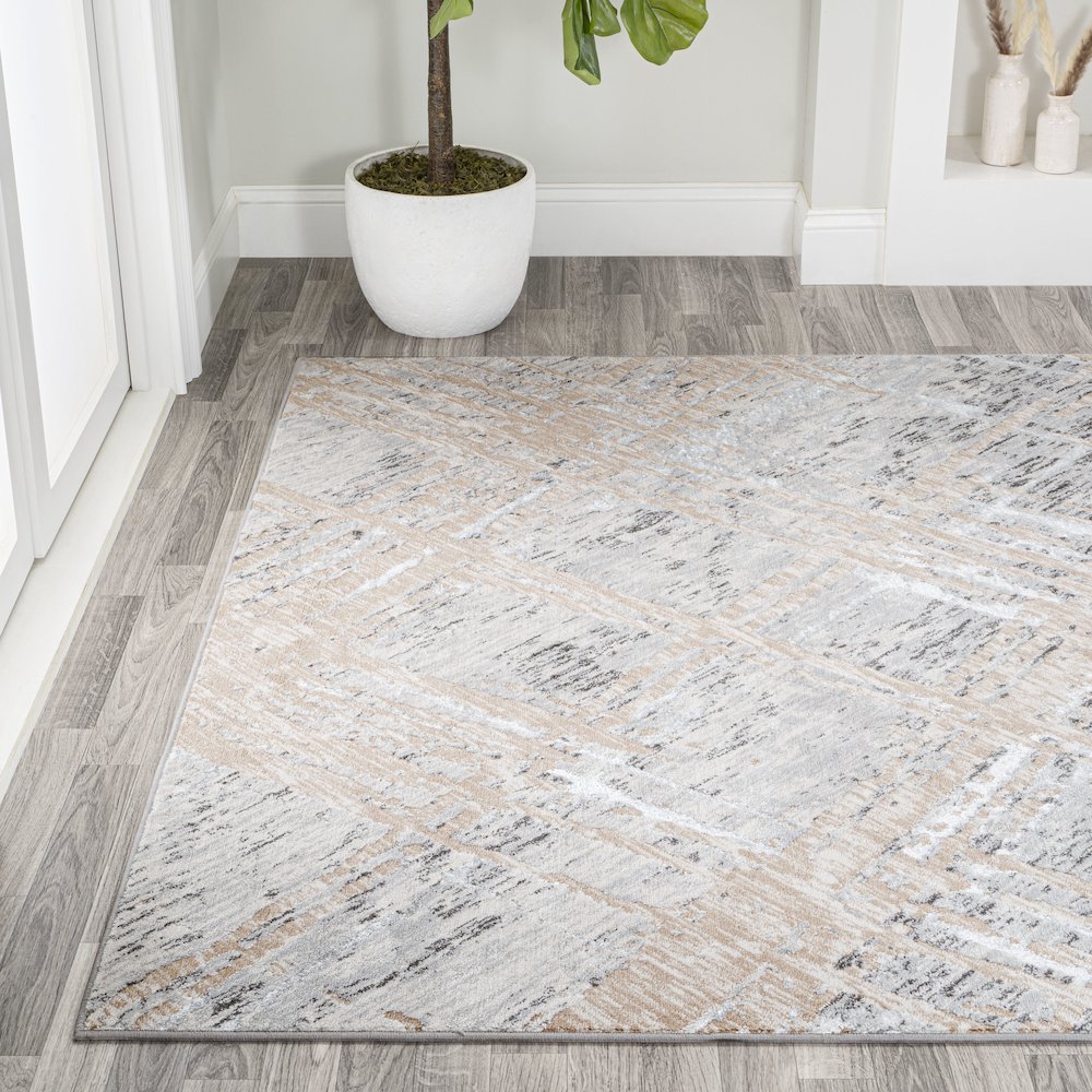 Slant Modern Abstract Area Rug. Picture 3