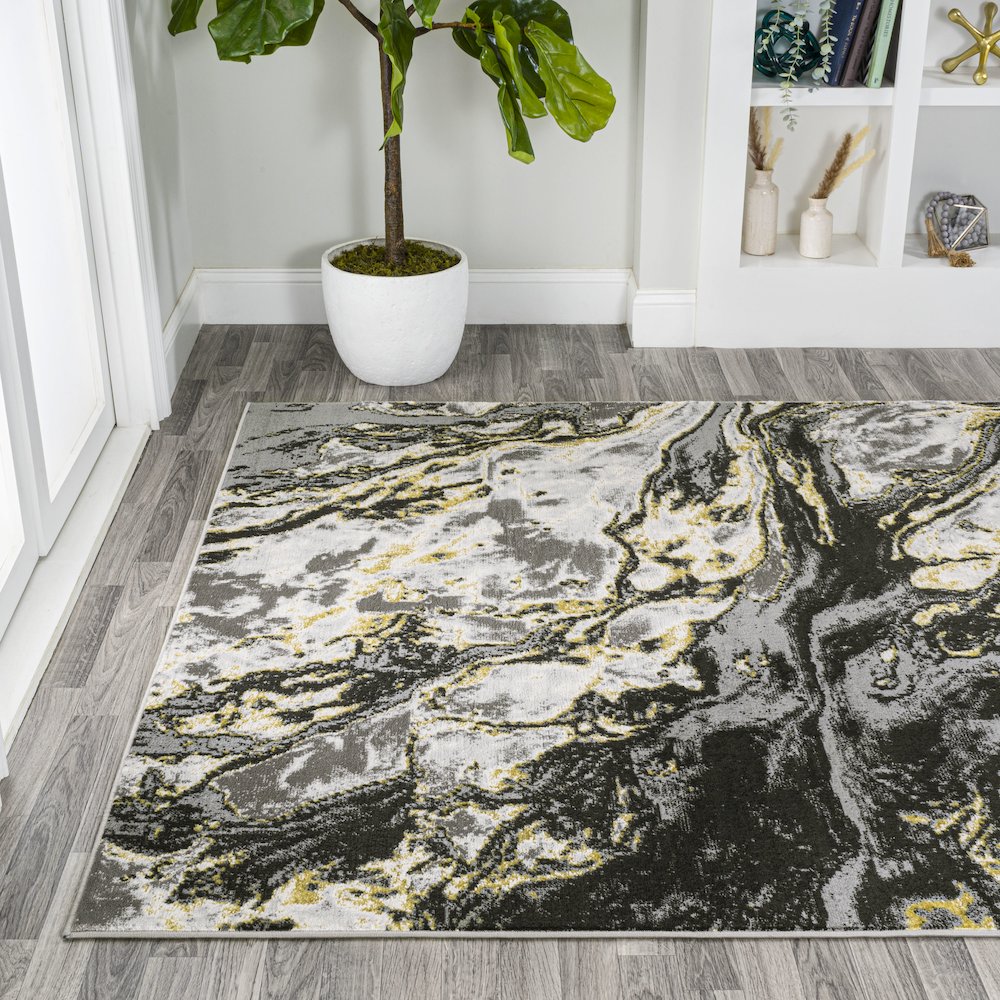 Swirl Marbled Abstract Area Rug. Picture 3