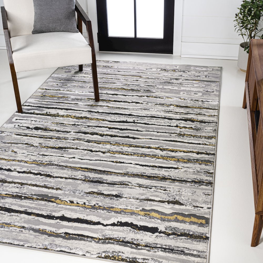 Batten Modern Stripe Area Rug. Picture 2