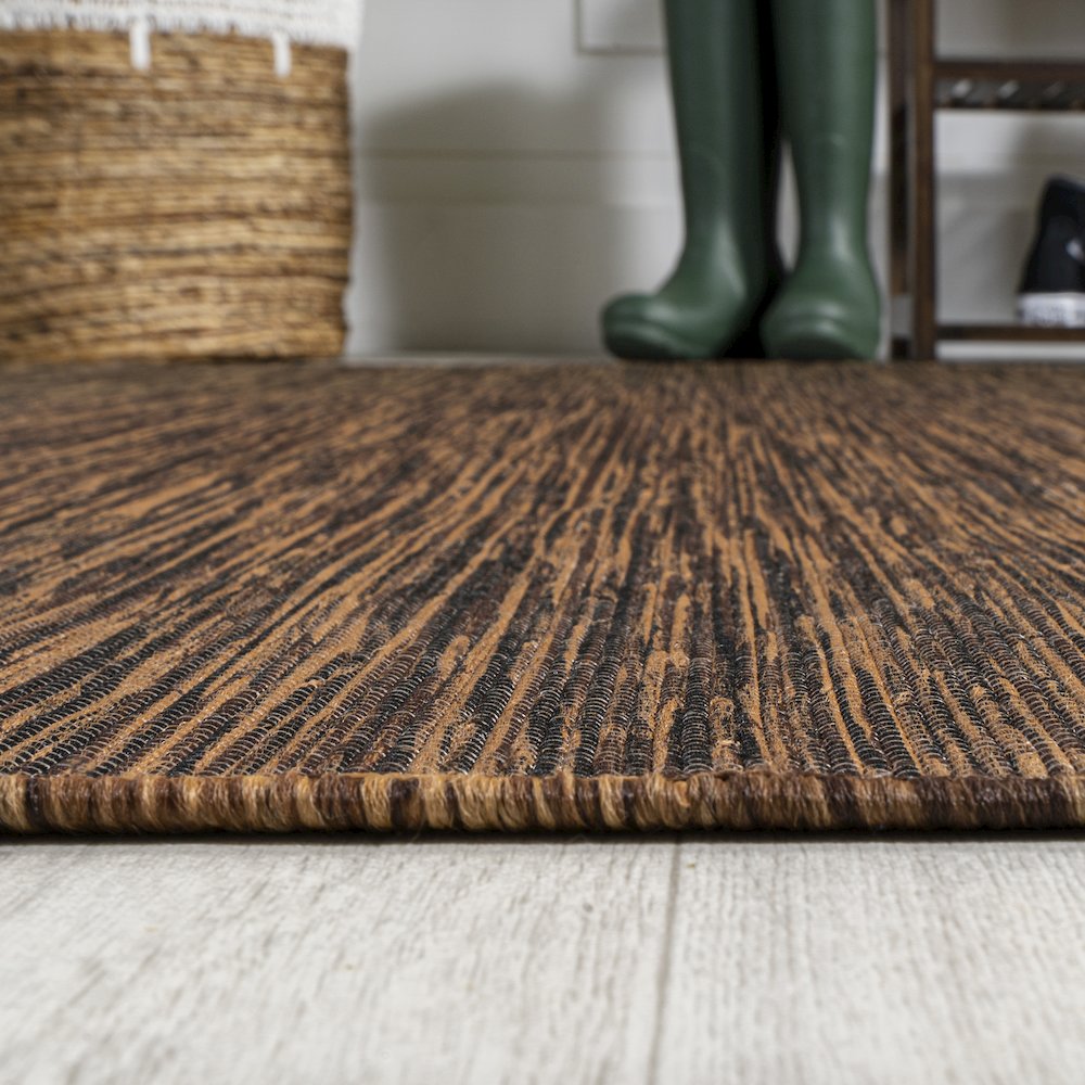Ethan Modern Flatweave Solid Area Rug. Picture 11