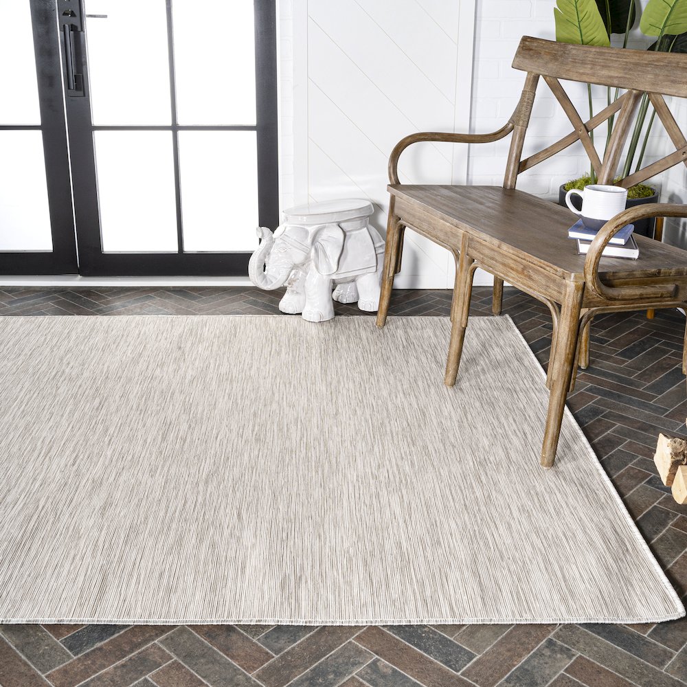 Ethan Modern Flatweave Solid Area Rug. Picture 8