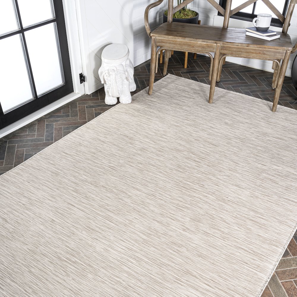 Ethan Modern Flatweave Solid Area Rug. Picture 9