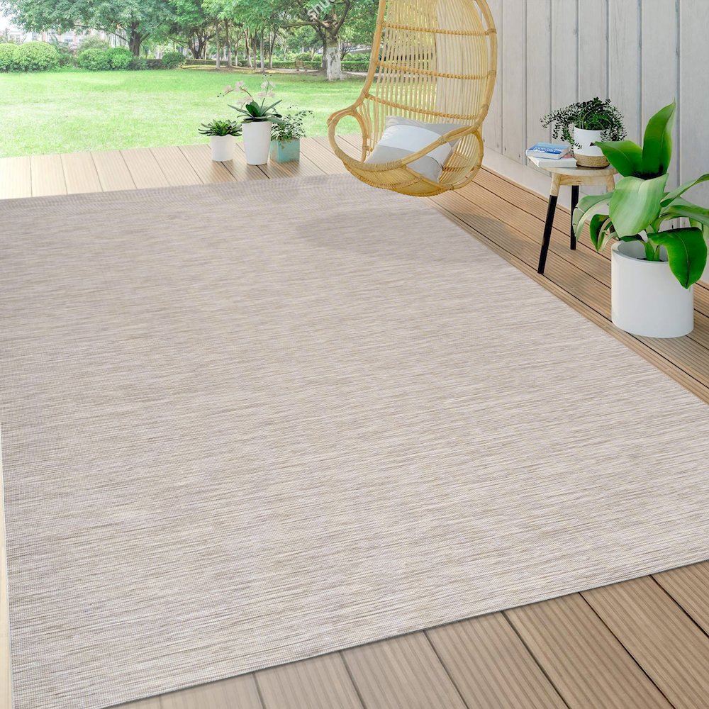 Ethan Modern Flatweave Solid Area Rug. Picture 6