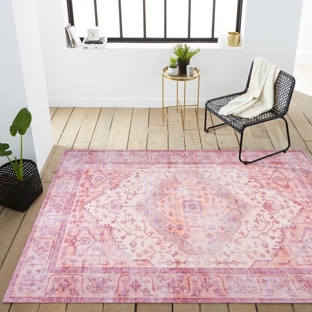 Alacati Ogee Medallion Washable Indoor/Outdoor Area Rug. Picture 11