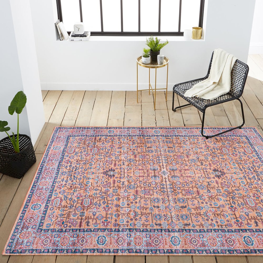 Kemer All Over Persian Washable Indoor/Outdoor Area Rug. Picture 11
