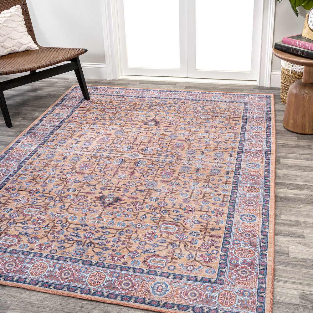 Kemer All Over Persian Washable Indoor/Outdoor Area Rug. Picture 2