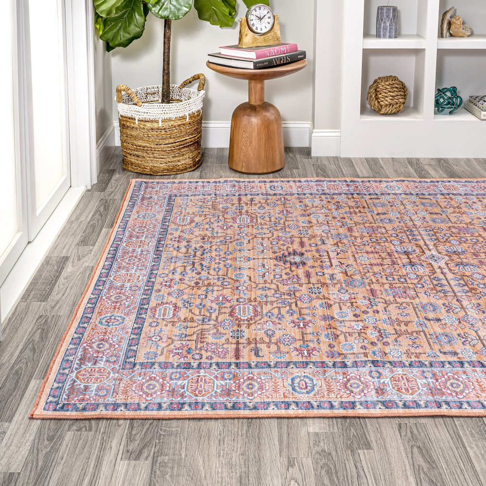 Kemer All Over Persian Washable Indoor/Outdoor Area Rug. Picture 3