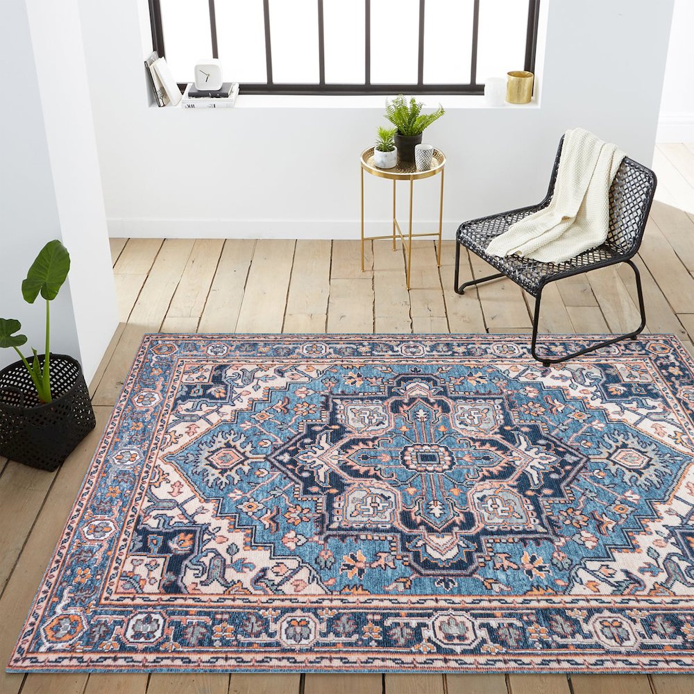 Cirali Ornate Large Medallion Washable Indoor/Outdoor Area Rug. Picture 11