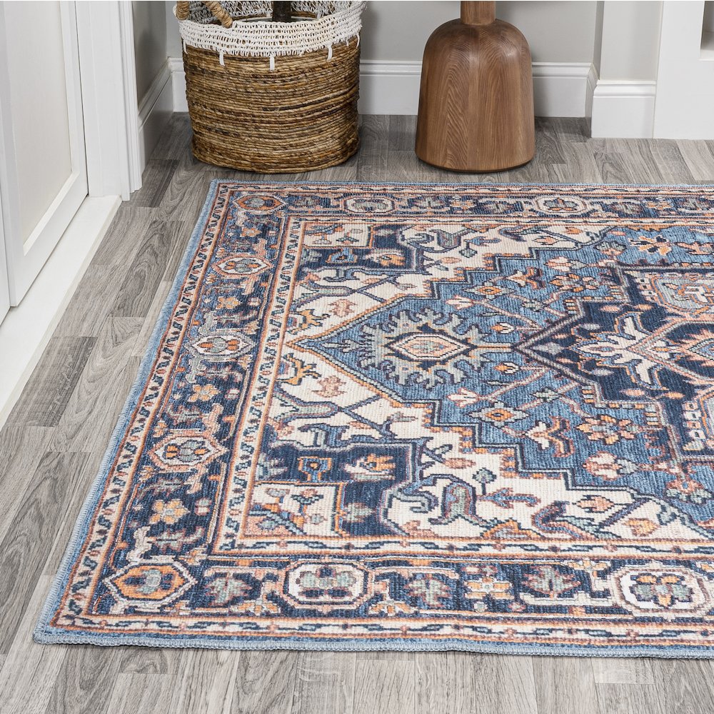 Cirali Ornate Large Medallion Washable Indoor/Outdoor Area Rug. Picture 3